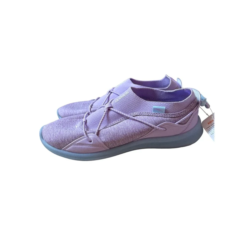 Speedo Aqua Trek Girls Water Shoes Purple Surfwalker Size L 4-5 New